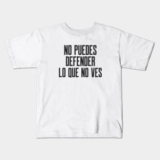 Ciberseguridad No Puedes Defender Lo Que No Ves Kids T-Shirt